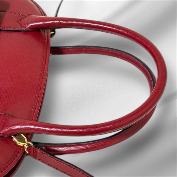 Celine Vintage Burgundy Leather Alma Tote - Picture 7 of 10